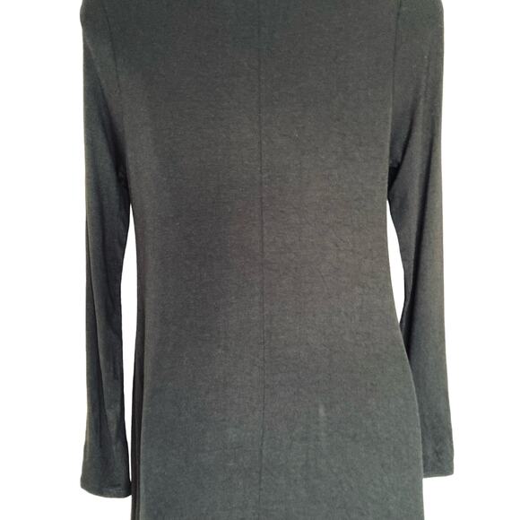 Lulus Black Sway Girl Sway Swing Turtleneck Mini Dress Long Sleeve Jersey Small - Picture 11 of 16